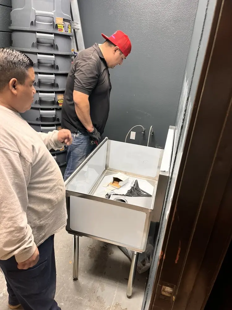 Commercial plumbing and sink installation in Cranford Junction
